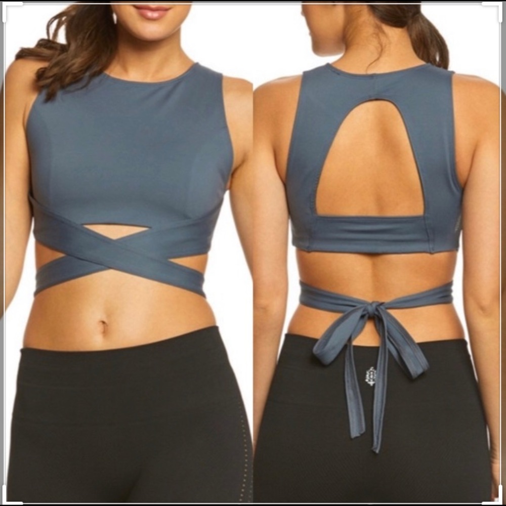 NWT Free People Aerial top sz M gray